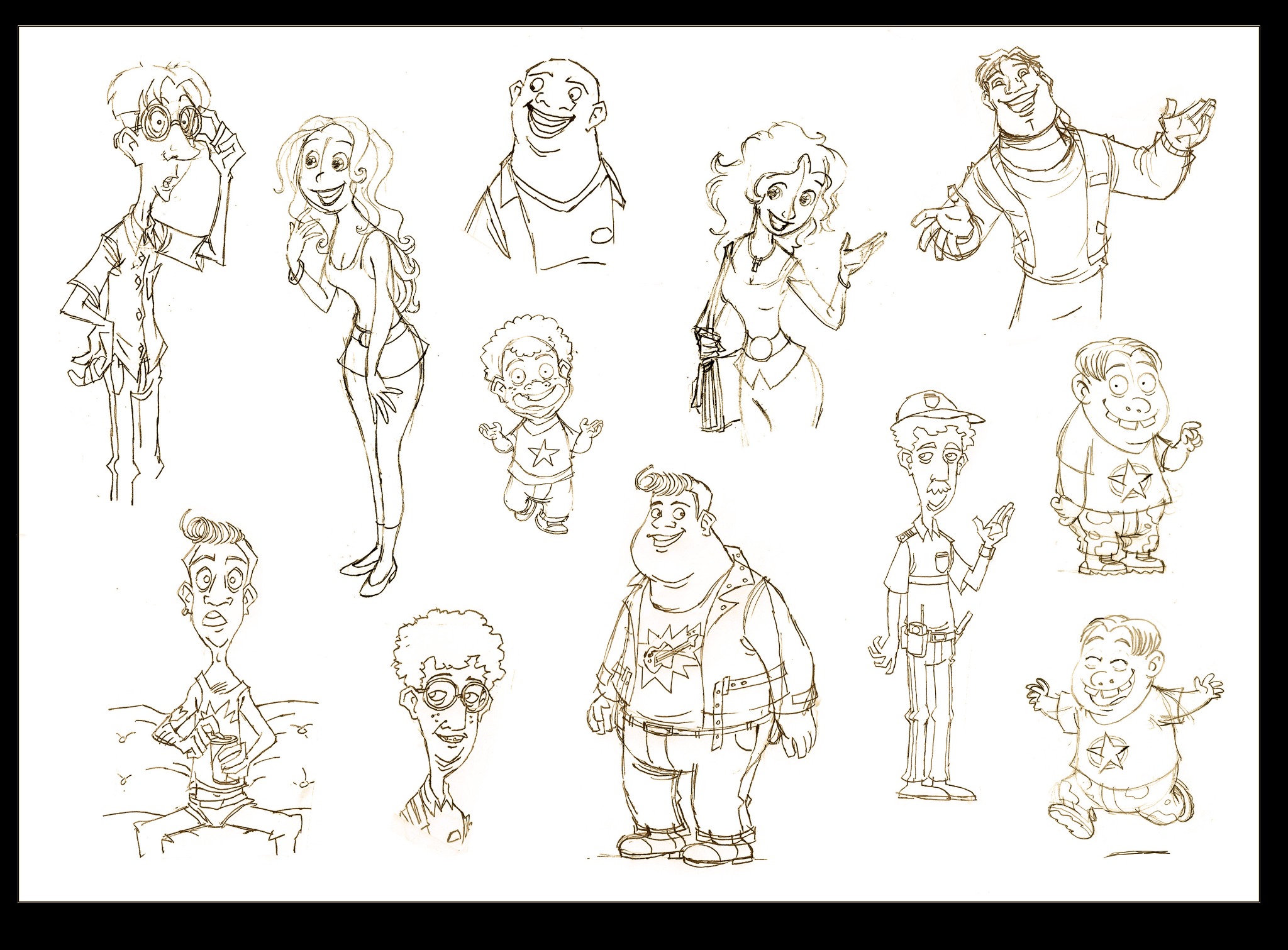 Les Poux — Recherches de personnages