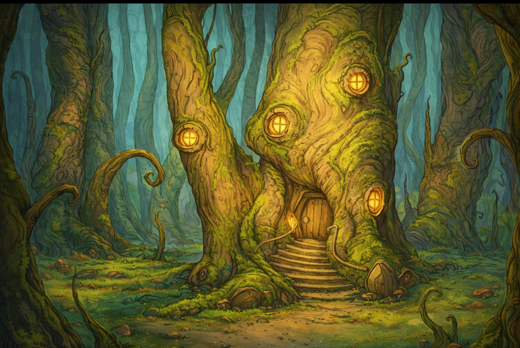 Les Poux — Maison dans un arbre