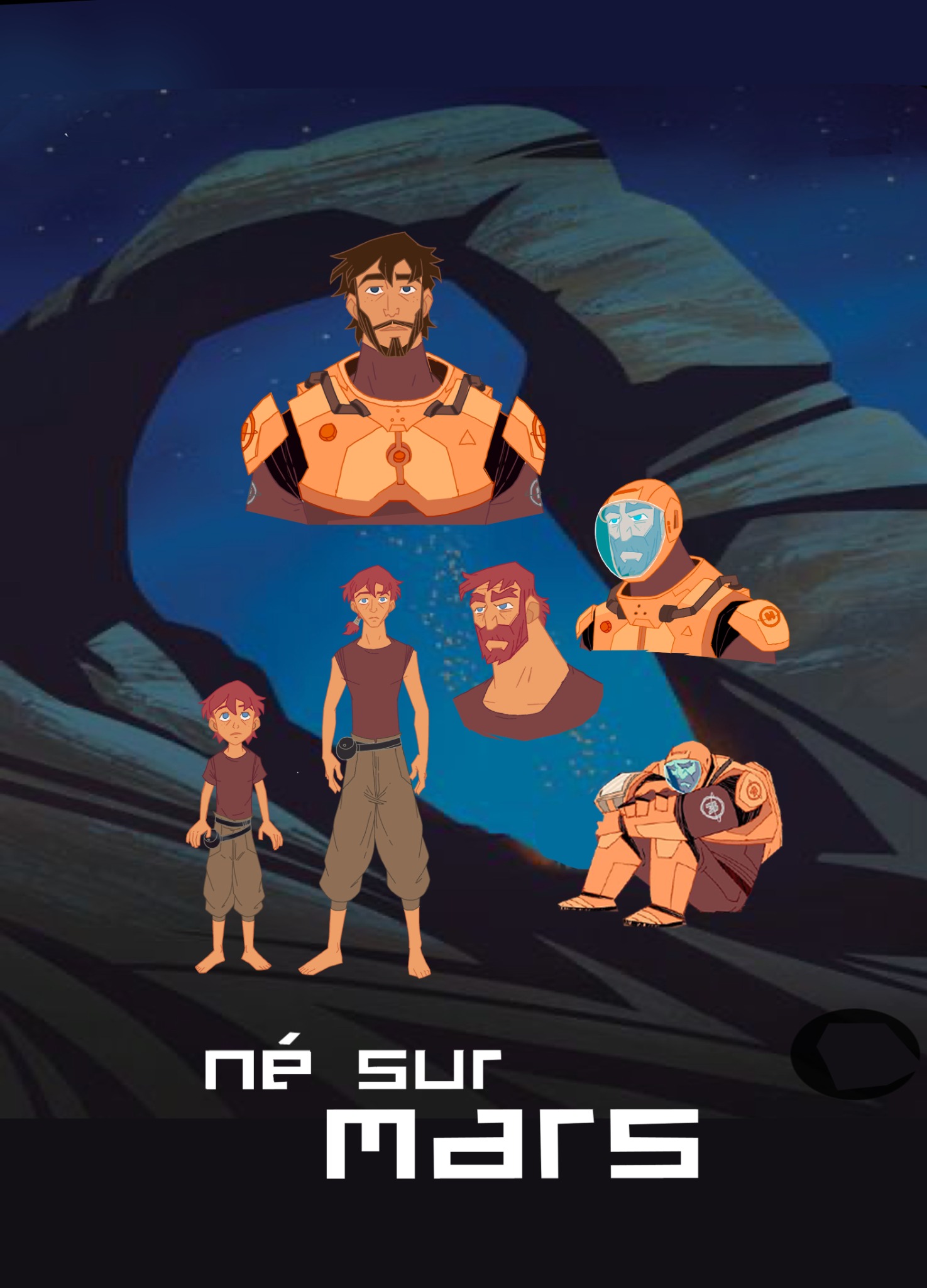 Né sur Mars — Personnages