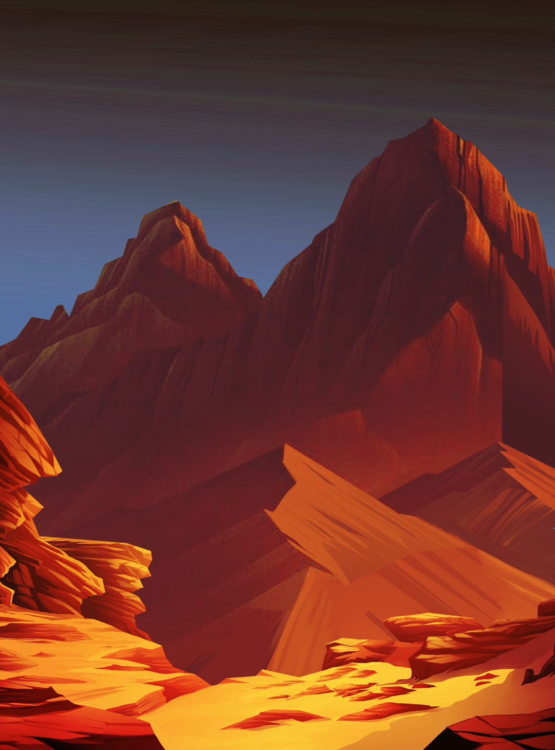 Né sur Mars — Roches martiennes