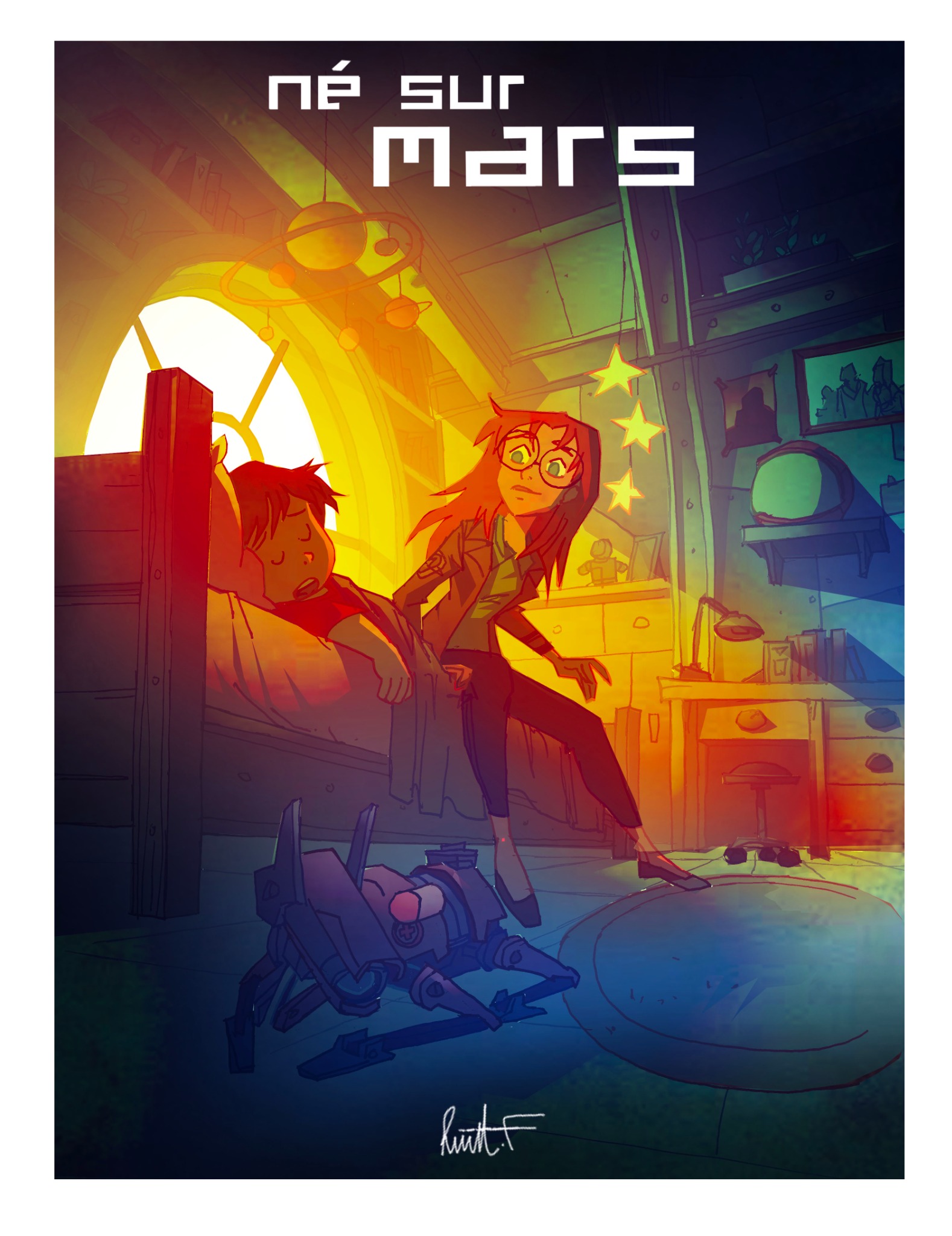 Né sur Mars — La chambre